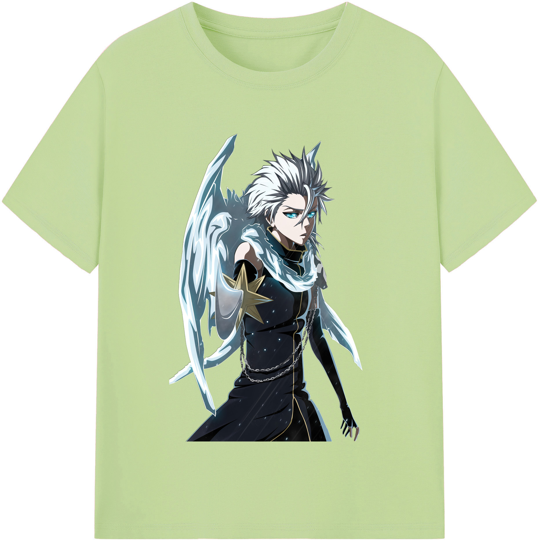 （画像用） ブリーチ 日番谷冬獅郎（ひつがや とうしろう） BLEACH Hitsugaya Toushirou 綿100％半袖Tシャツ（フロントプリント）